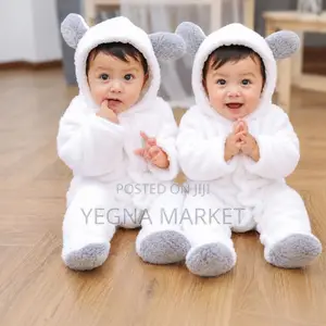 Baby Romber Jumpsuit ከላዩ ፈር ውስጡ ኮተን የሆነየልጆች ጃምፕሱት