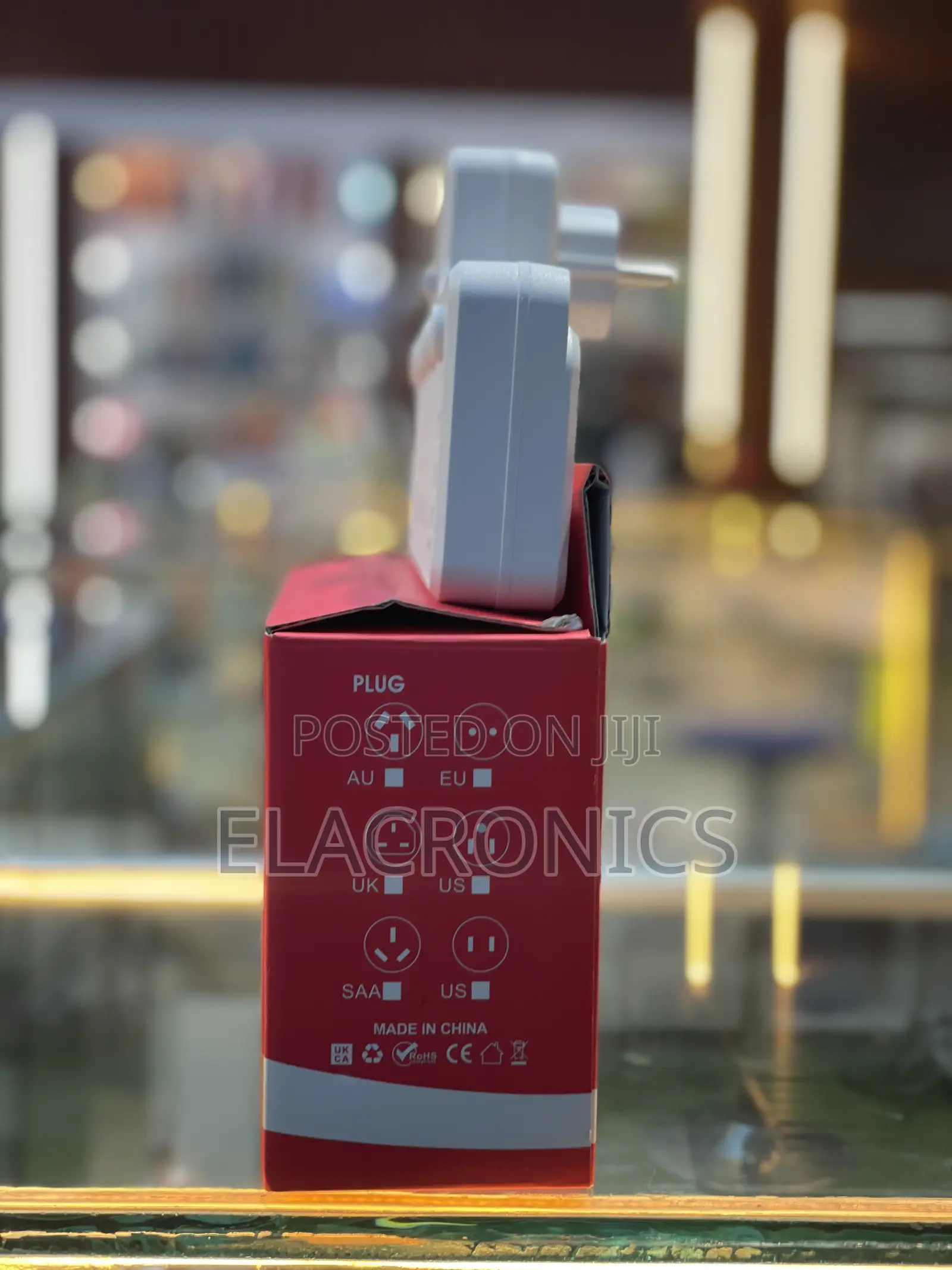 Converter Socket 3 Universal Plug + Usb Type-c Charging Wall Adapter