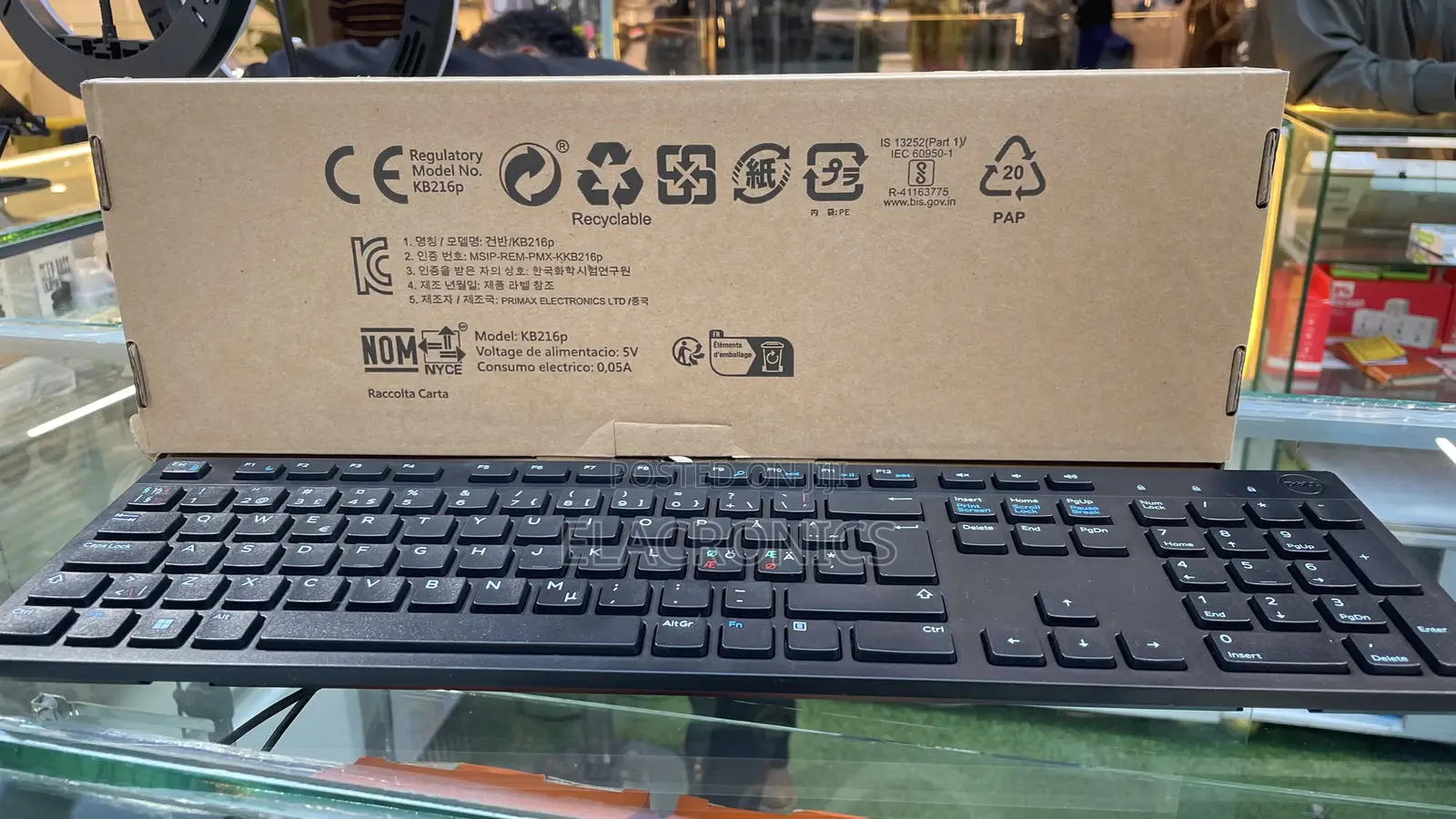 Dell Kb216 Wired Usb Keyboard Full Size Black