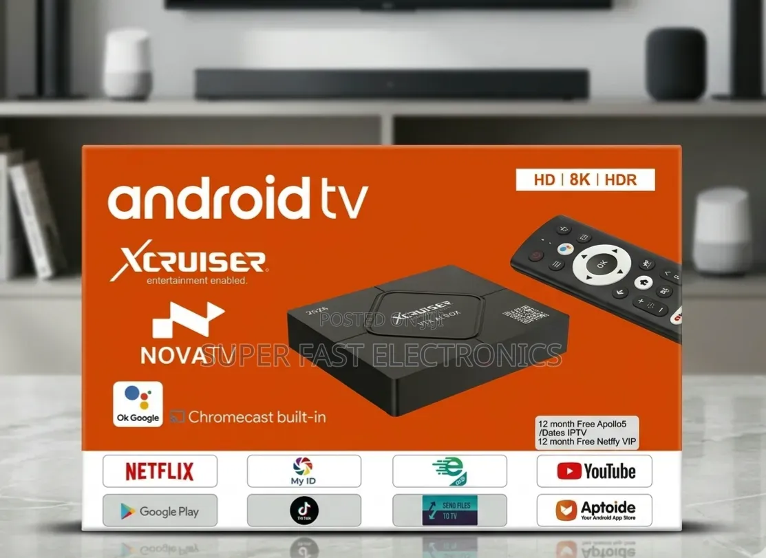 Novatv Android 14 Smart Tv Box – Ultra Hd, 8gb Ram, 256gb Rom, Dual