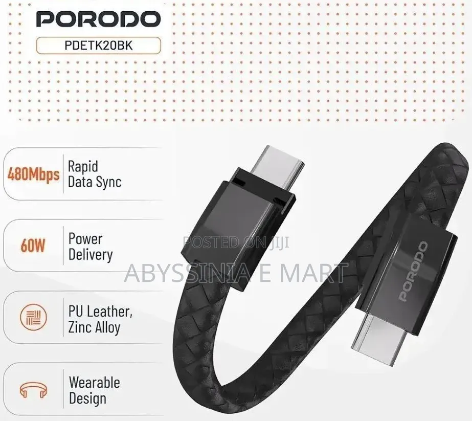 Porodo Both a Charging Cable and a Wearable Accessory