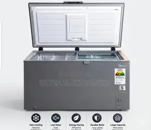Midea Chest Freezer Features a Modern Gray Finish, a 497l "A+" Energy