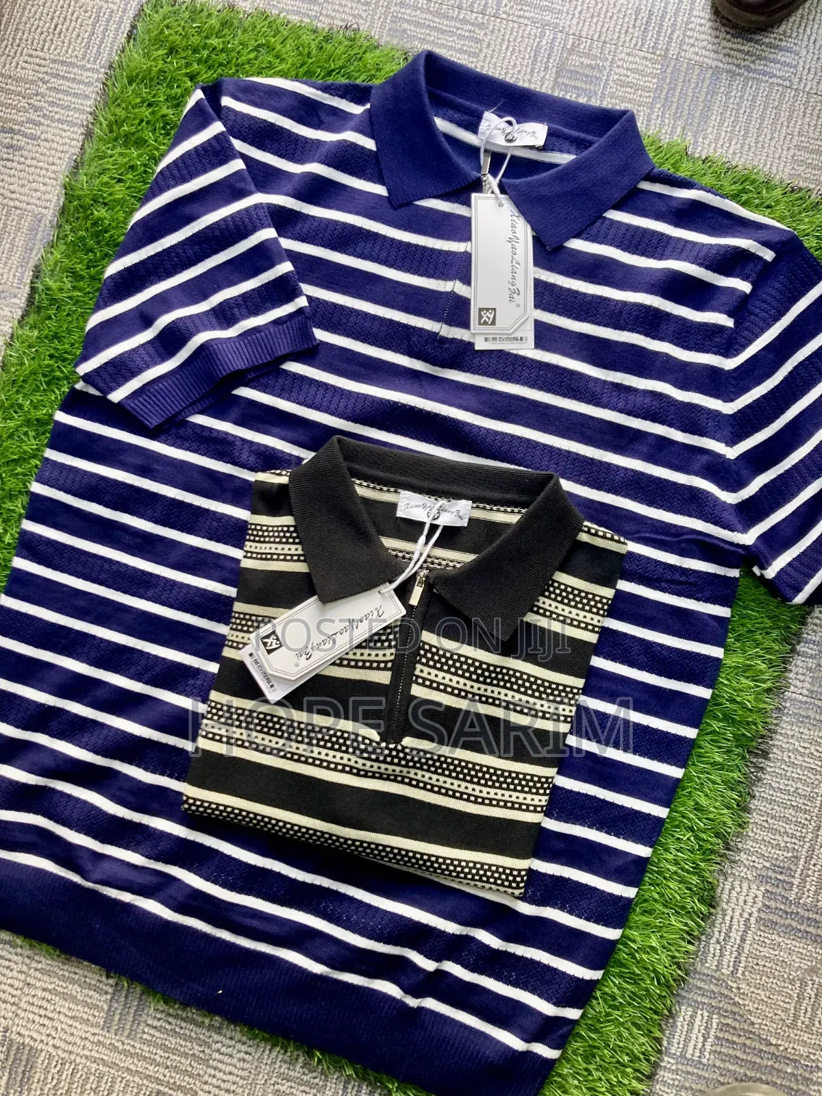 Men's Premium Striped Knitted Polo Shirts