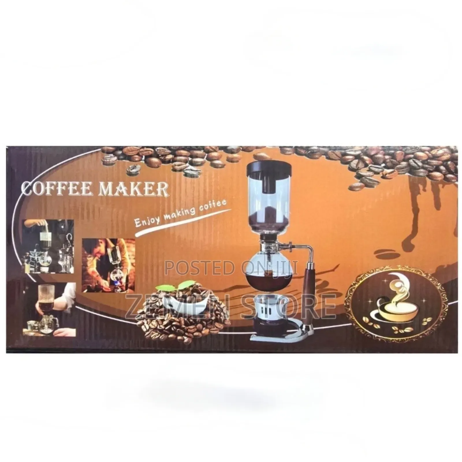 Classic Siphon Coffee Maker Vacuum Brewer የቱርክና የፈረንሳይ ቡና ማፊያ