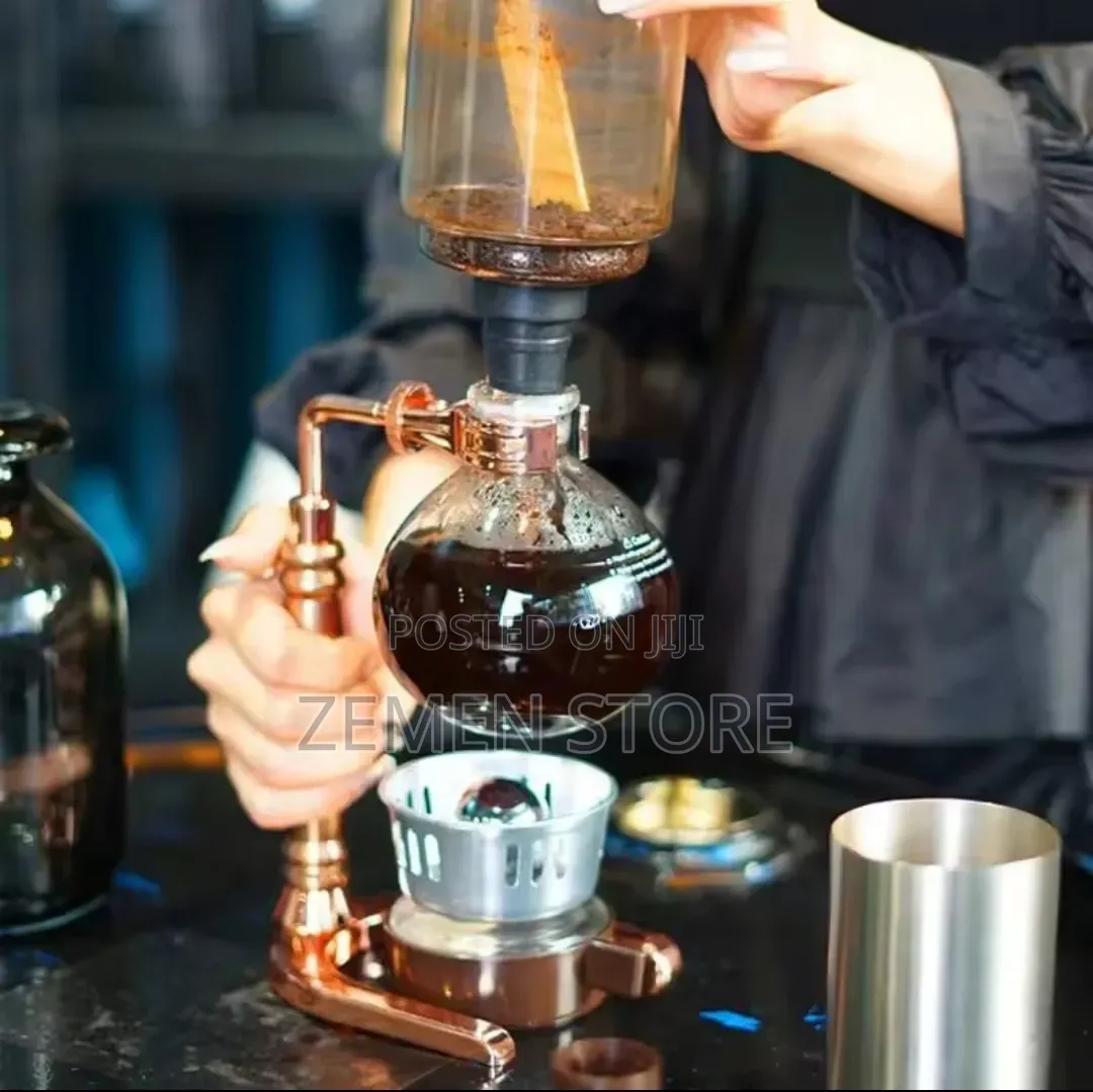 Classic Siphon Coffee Maker Vacuum Brewer የቱርክና የፈረንሳይ ቡና ማፊያ