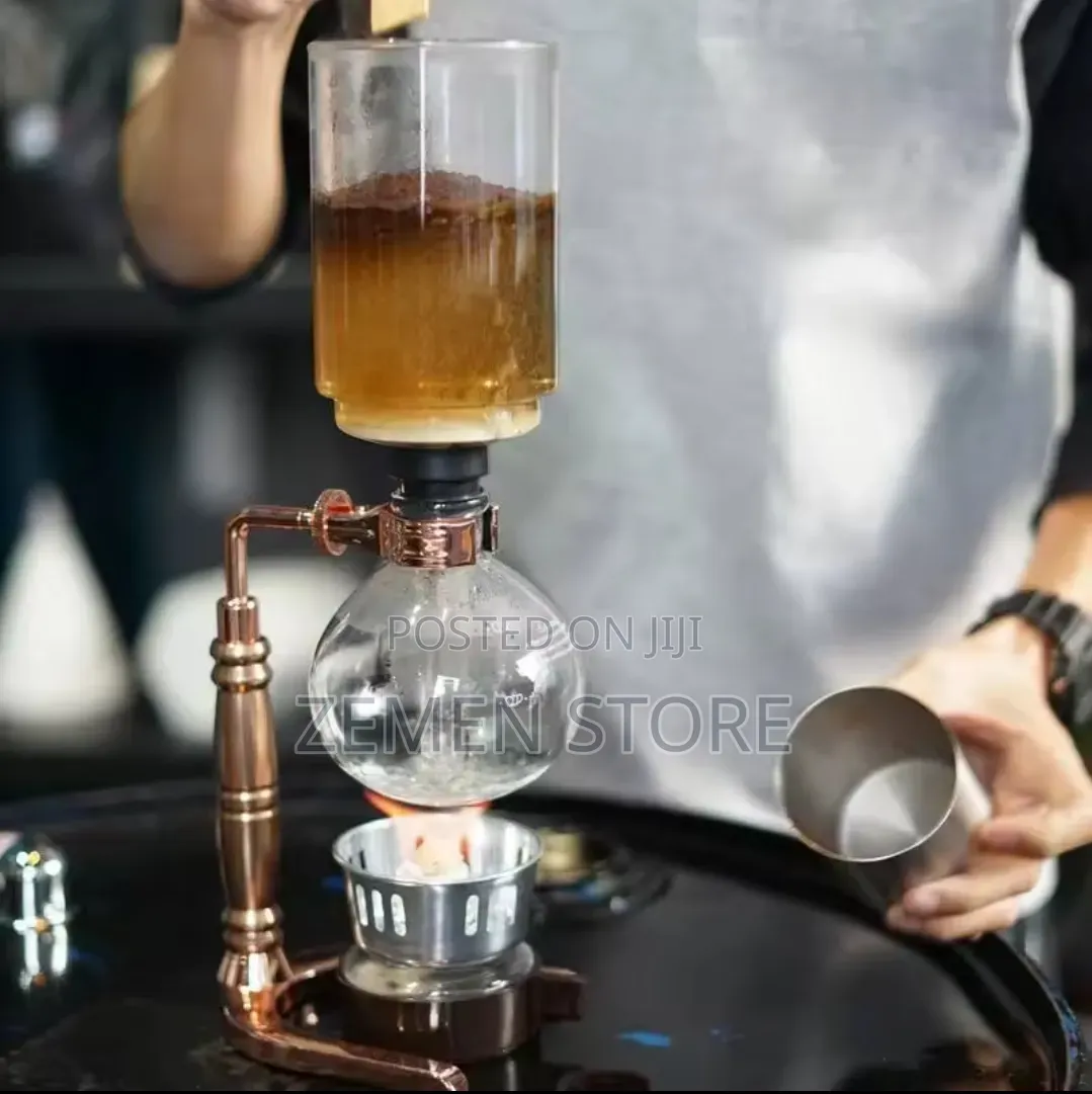 Classic Siphon Coffee Maker Vacuum Brewer የቱርክና የፈረንሳይ ቡና ማፊያ