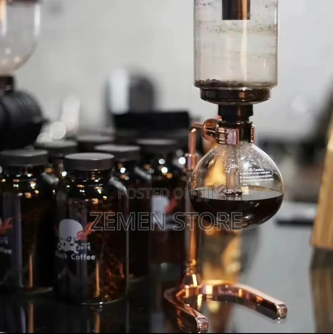 Classic Siphon Coffee Maker Vacuum Brewer የቱርክና የፈረንሳይ ቡና ማፊያ