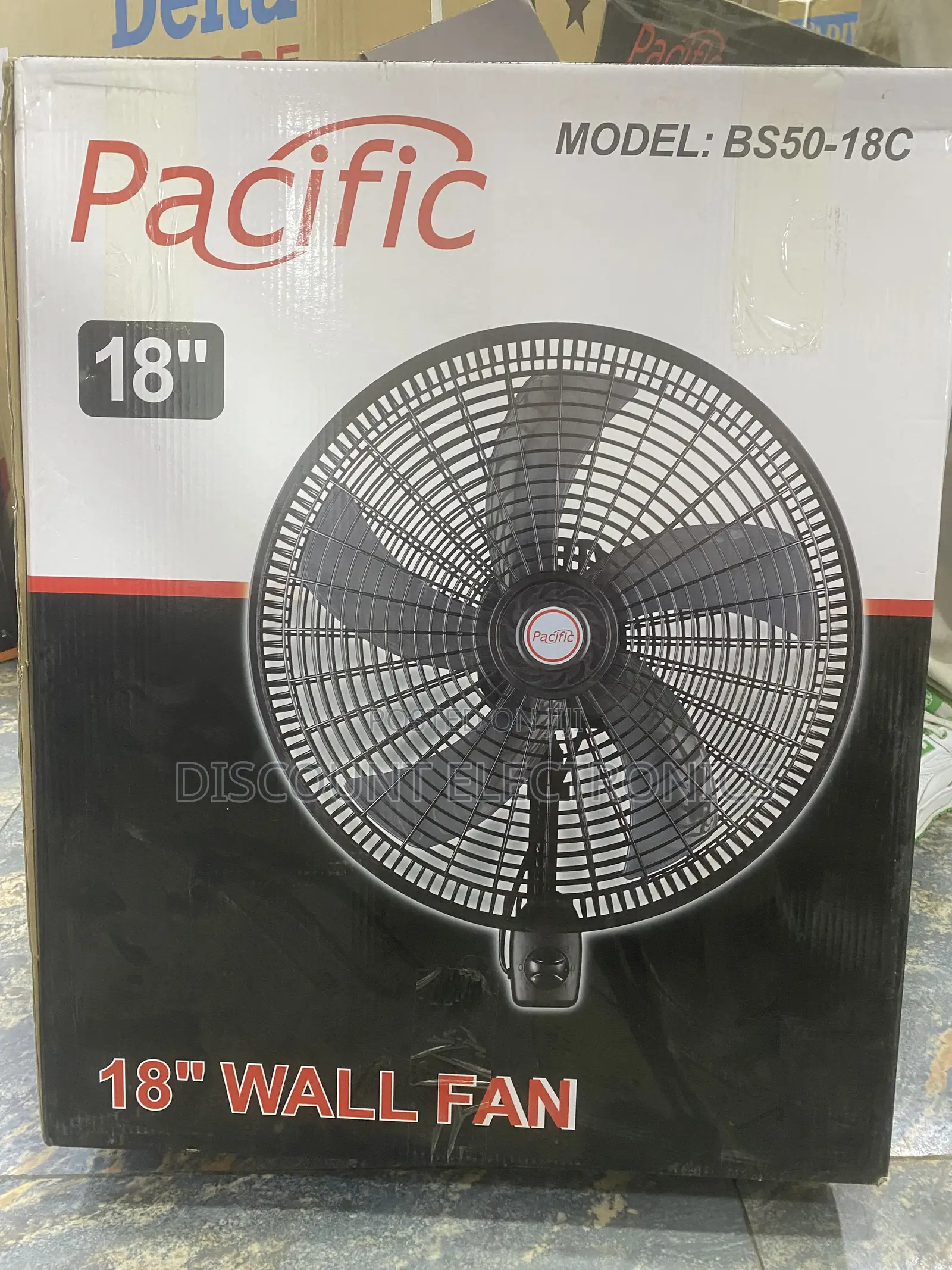 Pacific 18" High-Performance Wall Mount Fan (Model: Bs50-18c)
