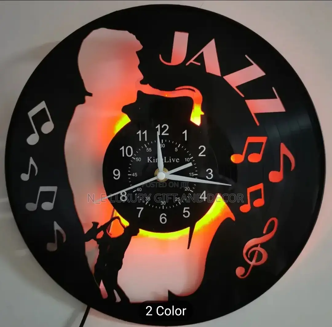 Jazz Lovers( Sax Phone Design Wall Clock)