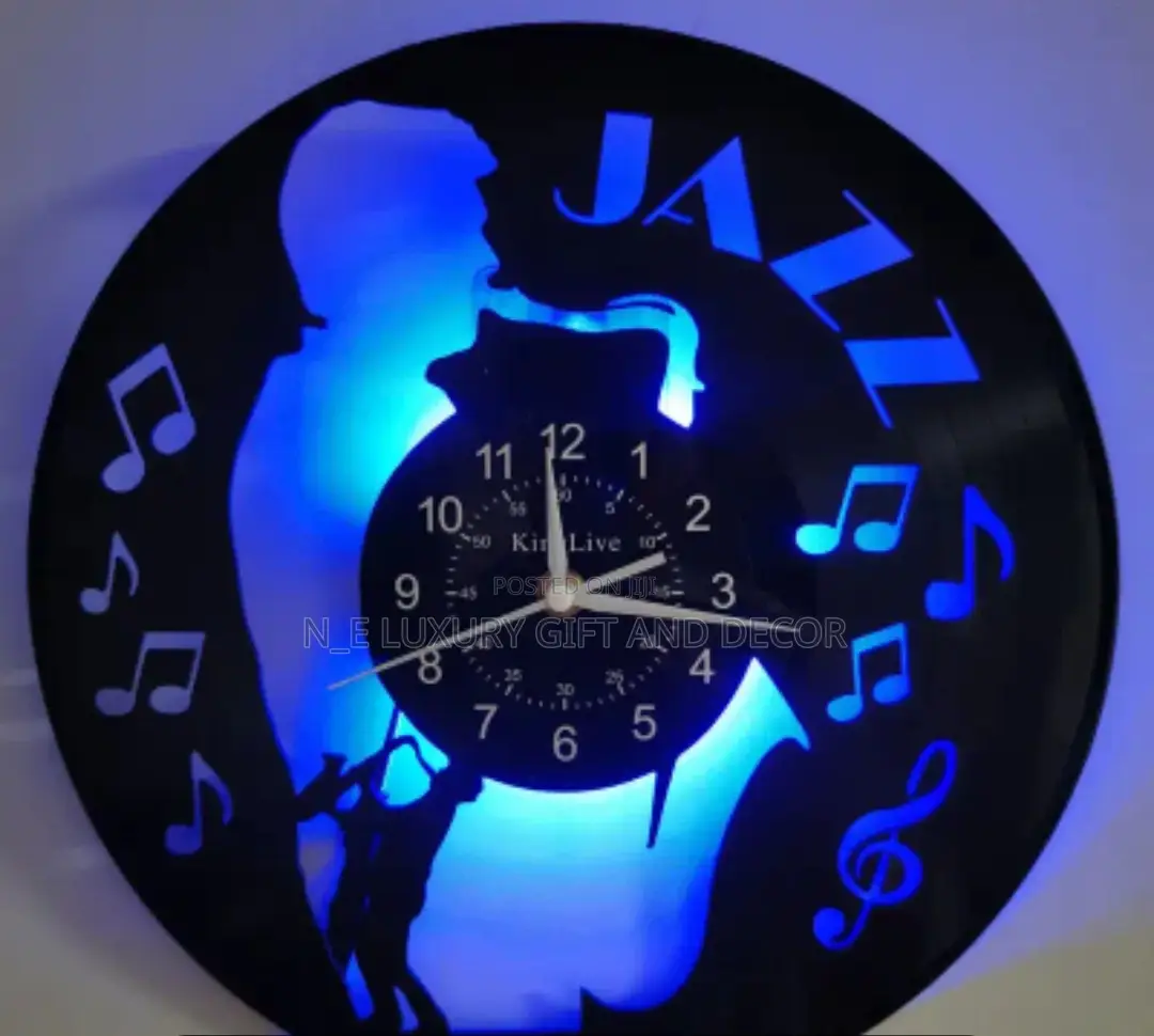Jazz Lovers( Sax Phone Design Wall Clock)