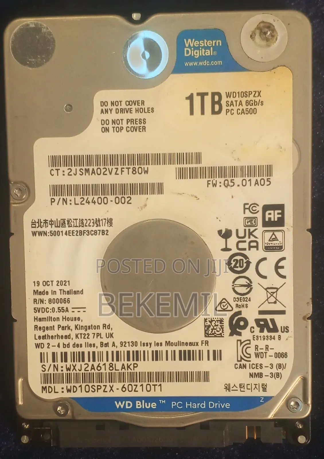 1 Tb Internal Hard Disk for Laptop