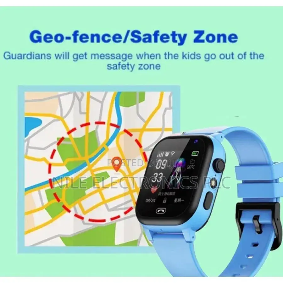 Smart Watch for Kids With Camera Alarm Clock Phone Call-Blue
