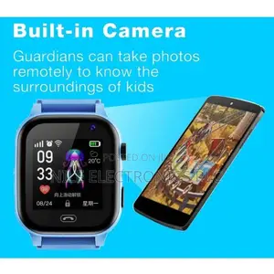 Smart Watch for Kids With Camera Alarm Clock Phone Call-Blue