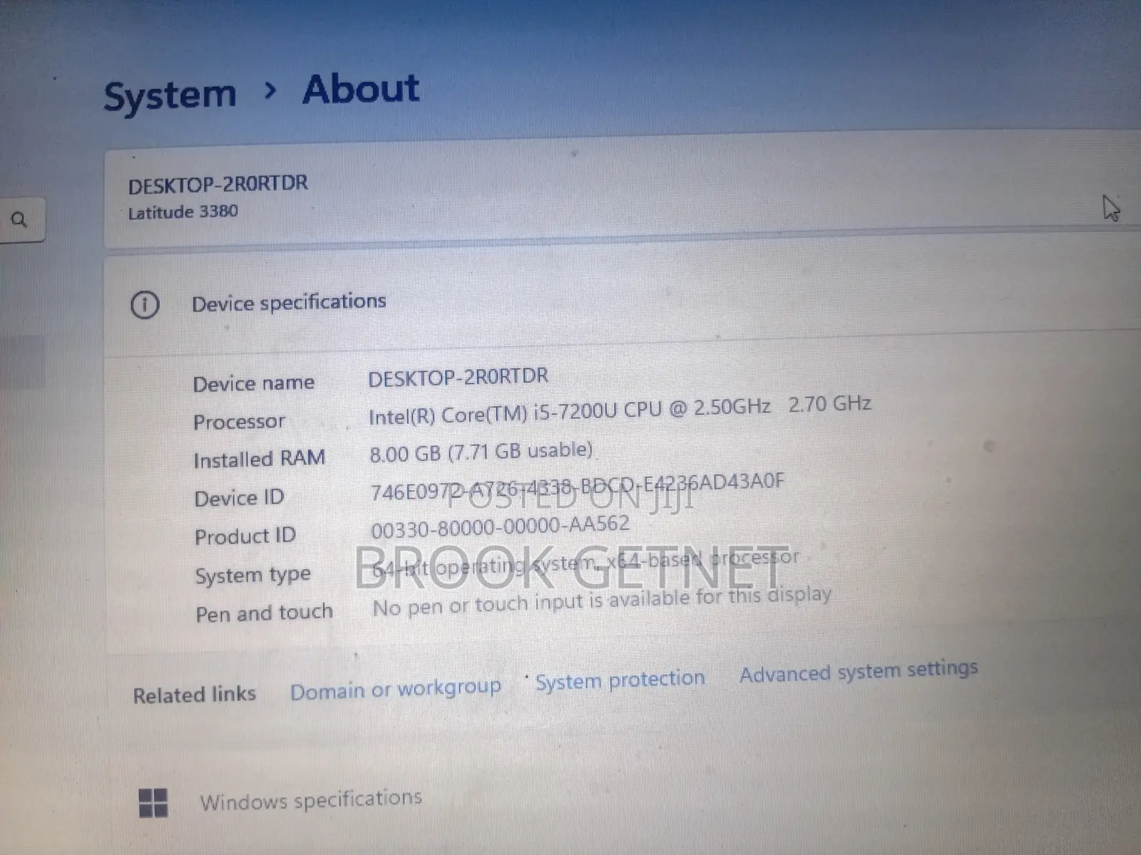 Laptop Dell Latitude 13 3380 8GB Intel Core i5 HDD 256GB