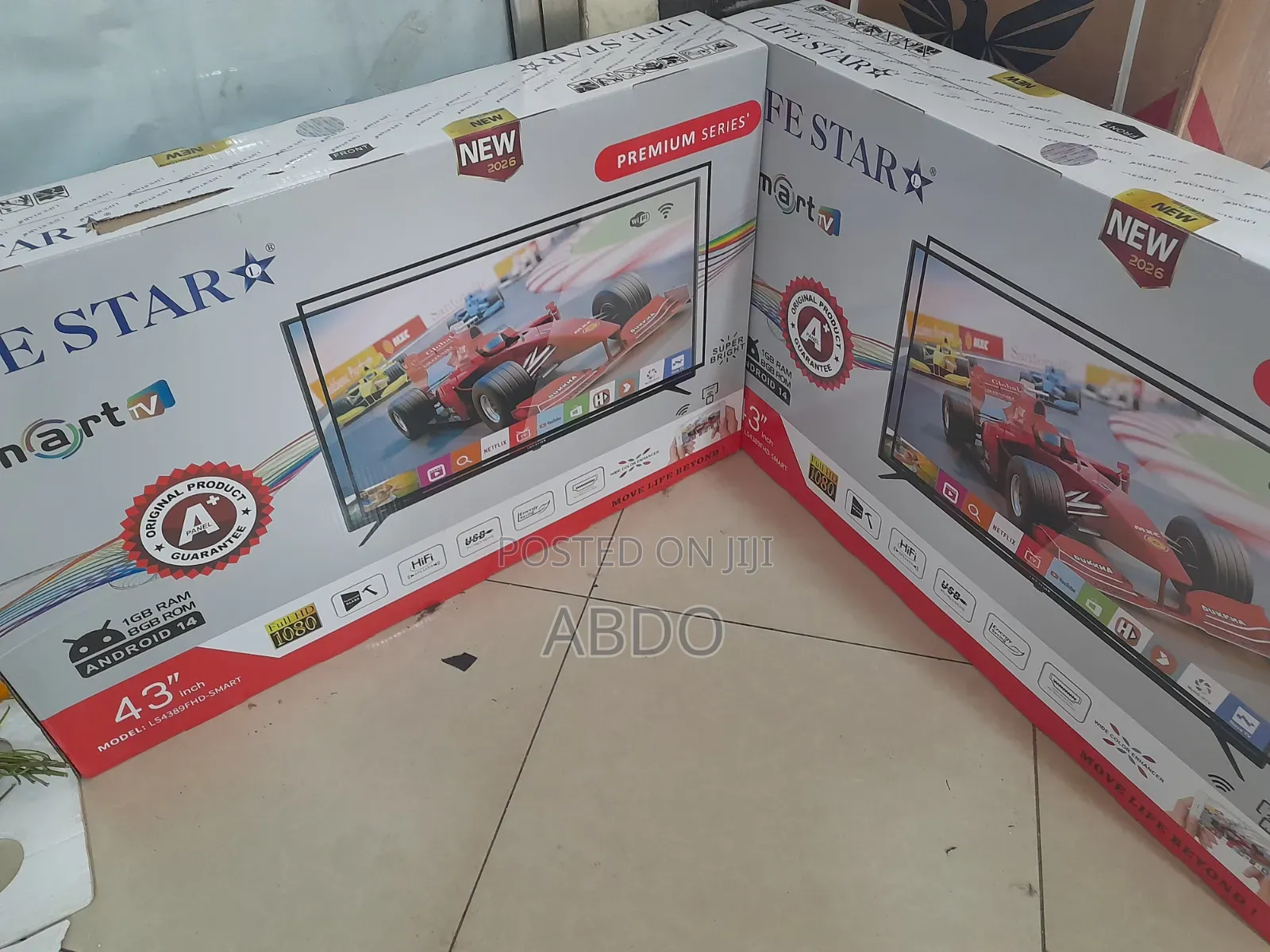 Life Star Smart Tv 43 Inch Andraid Doubel Gelass 2026 Quality Model