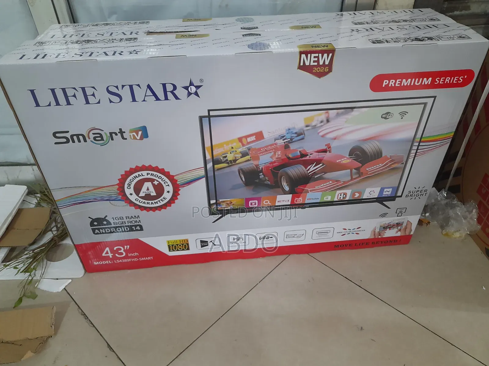 Life Star Smart Tv 43 Inch Andraid Doubel Gelass 2026 Quality Model