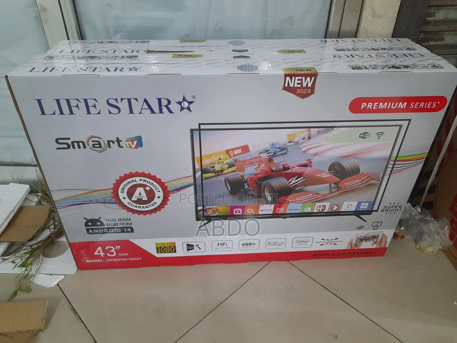Life Star Smart Tv 43 Inch Andraid Doubel Gelass 2026 Quality Model