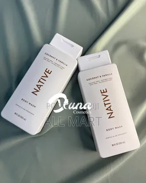 Native Coconut and Vanilla Shower Gel Body Wash for Women Men-