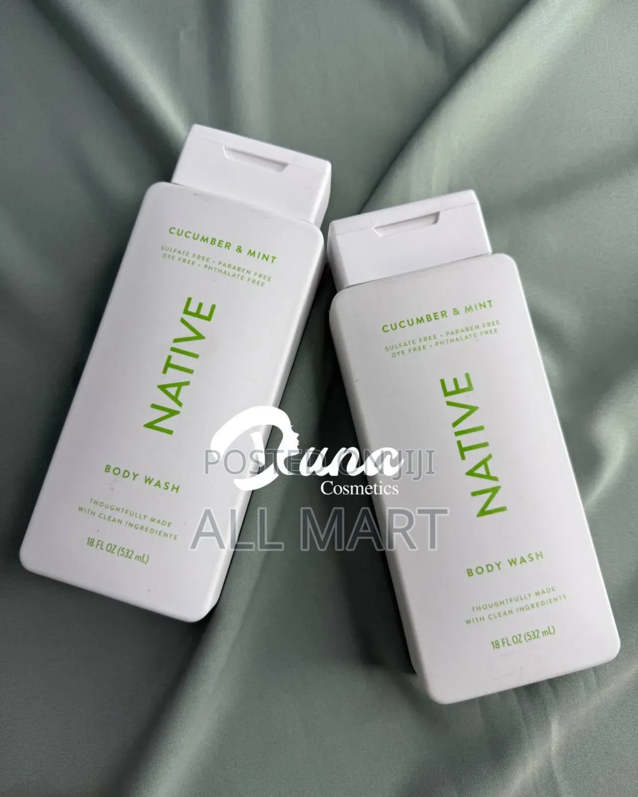 Native Coconut and Vanilla Shower Gel Body Wash for Women Men-