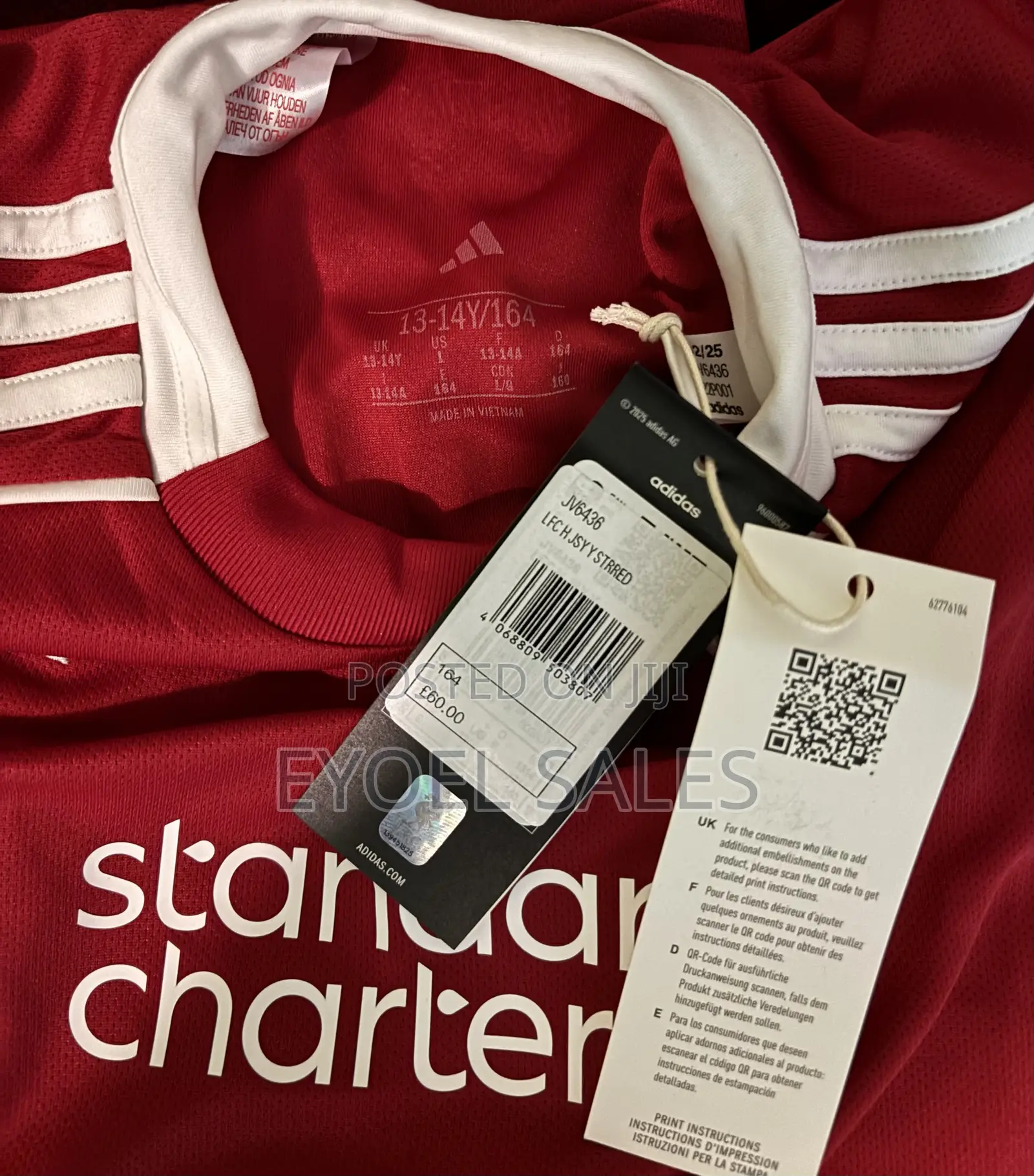Liverpool Kit Ekitike 22 With Tag - Kids Large Jersey