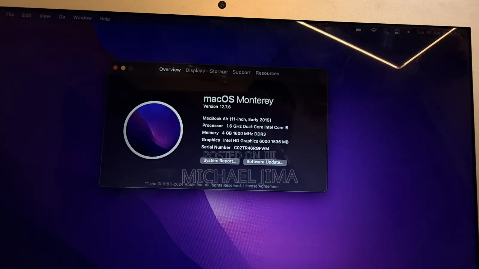 Laptop Apple MacBook 2015 4GB Intel Core i5 SSD 128GB