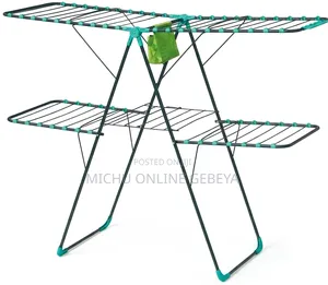 ባለ 4 Wing Clothes Drying Rack የቱርክ የልብስ ማስጫ/Free Delivery
