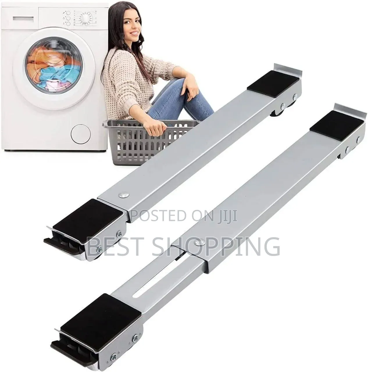 Adjustable Moving Roller Wheels Stand With Brake ፍሪጅና ማጠቢያ ማንቀሳቀሺያ