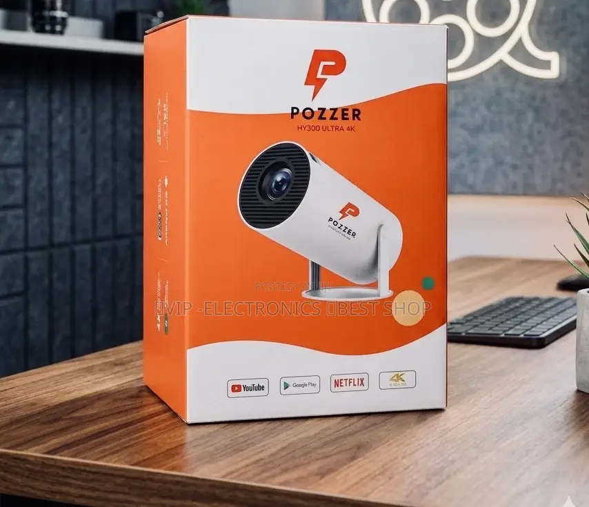 Pozzer Ultra Smart Projector. Featuring Android 11,