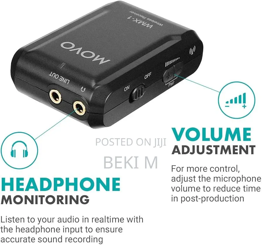 Movo Professional Wireless Microphone