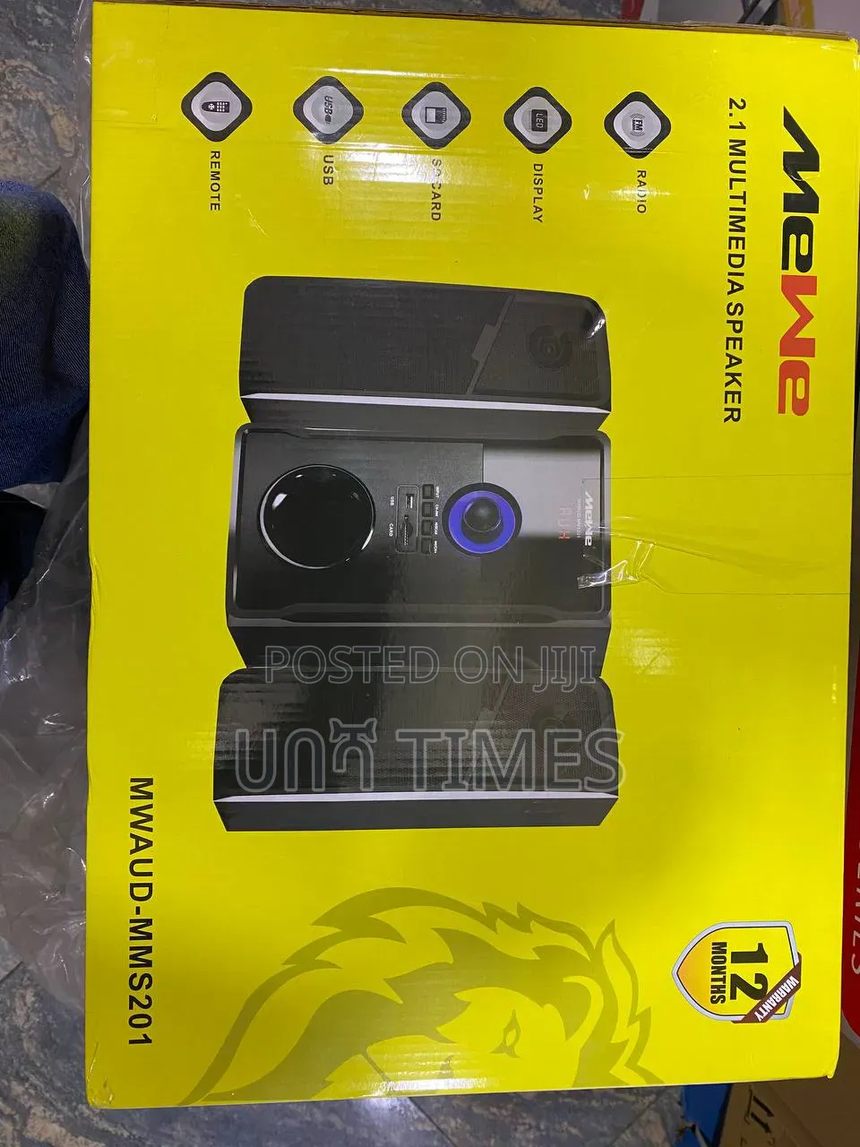 Mewe 2.1 Multimedia Speaker System (Model: Mwaud-Mms201) – Brand New