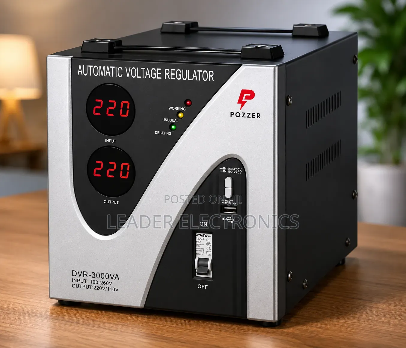 Pozzer Premium Digital Stabilizer 3000va