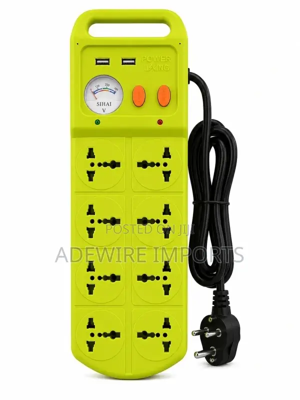 Power King Divider 8 Universal Power Outlets With Vat