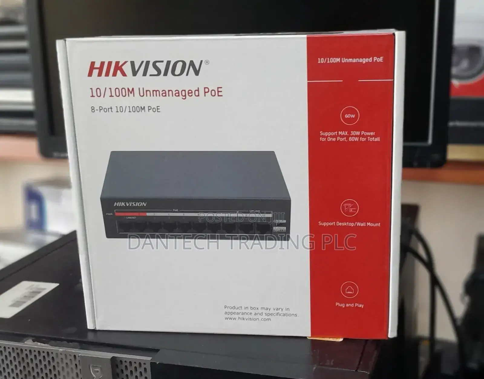 Hikvision 8-Port 10/100m Unmanaged Poe Switch