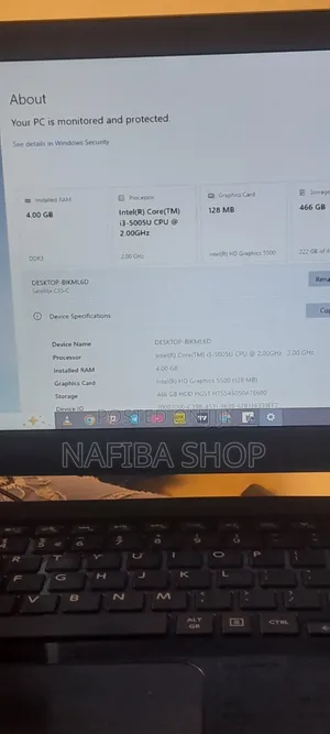 Laptop Toshiba Satellite C50 4GB Intel Core 3 HDD 500GB