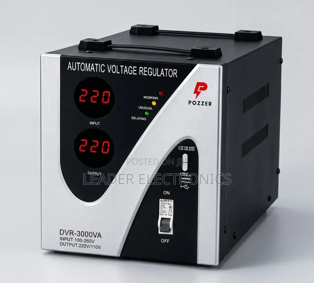 Pozzer Digital Stabilizer 3000va – Reliable Power Protection