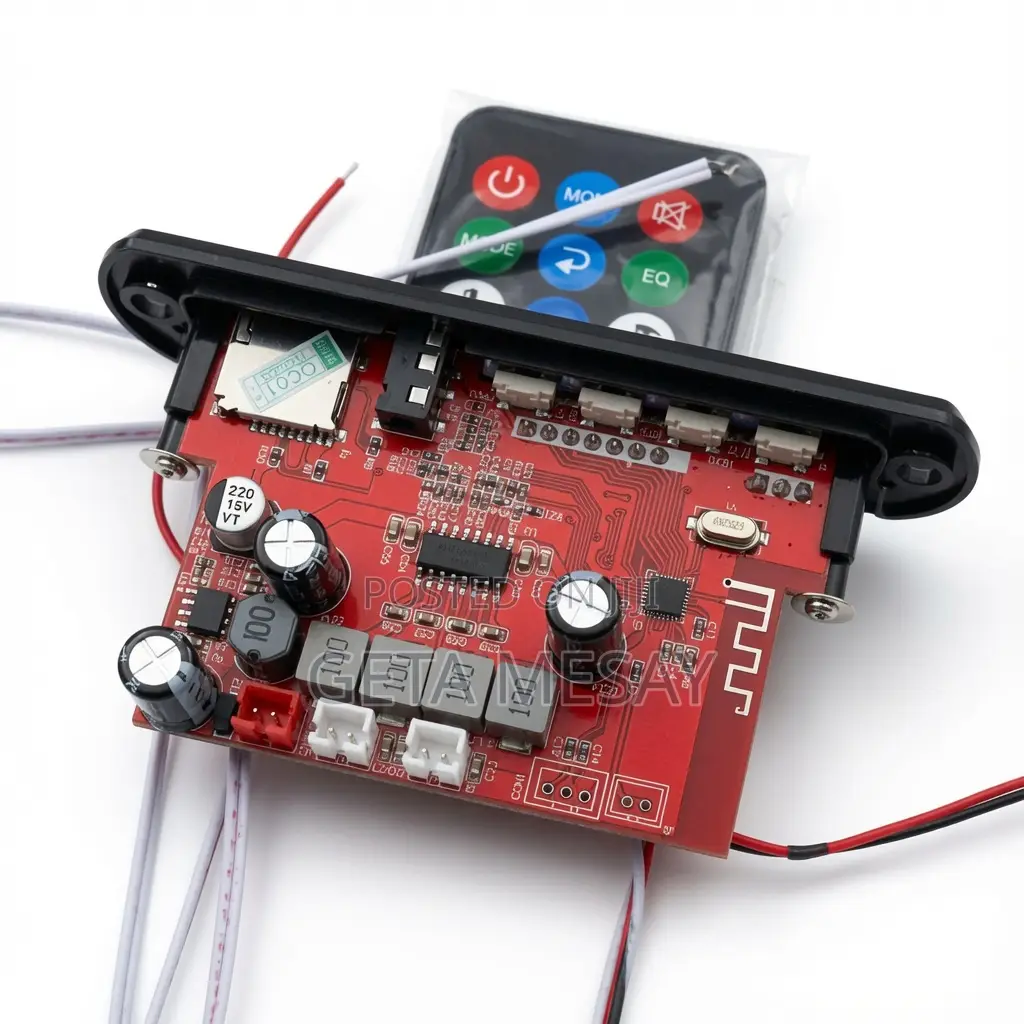 Bluetooth Mp3 Amplifier Board (15wx2 Stereo, Dc 12v)