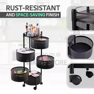 5 Layer Moveable Kitchen Storage Rack