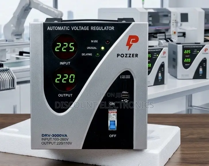 Pozzer Drv-3000va Automatic Voltage Stabilizer (3000va)