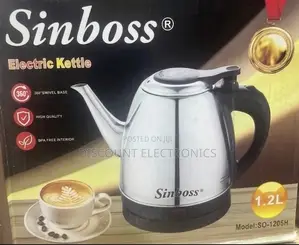 Sinboss So-1205h Electric Kettle - 1.2 Liter