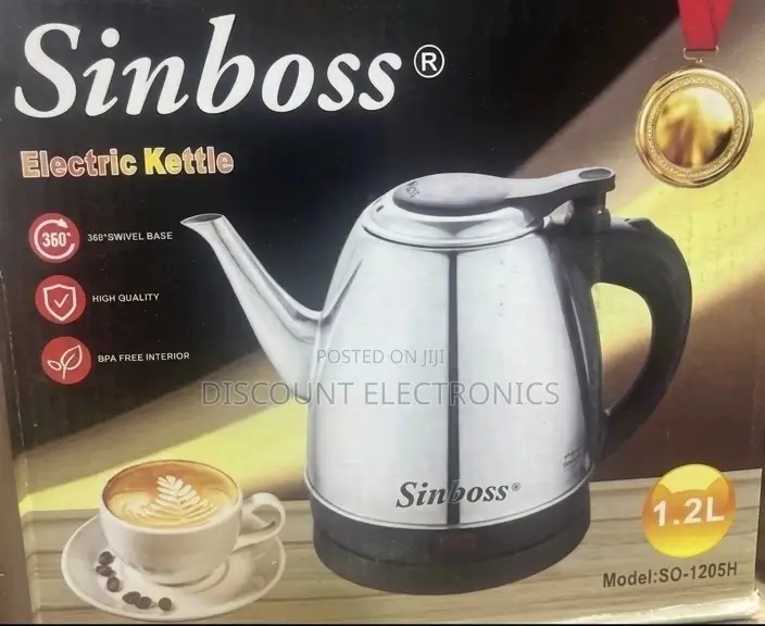 Sinboss So-1205h Electric Kettle - 1.2 Liter