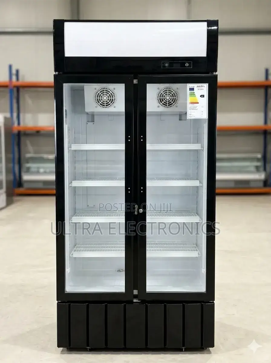 Akira 460l Glass Door Display Refrigerator Warranty Delivery Available