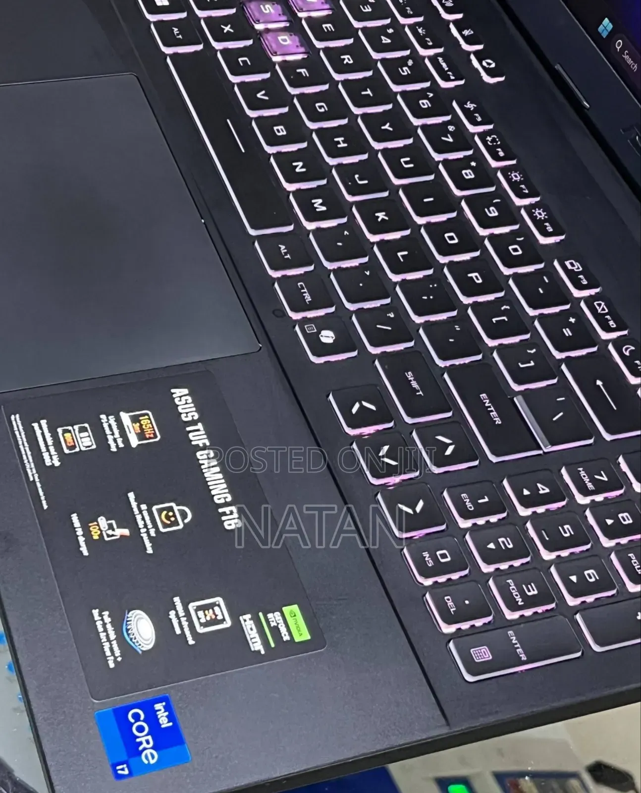 New Laptop Asus TUF Gaming F16 16GB Intel Core i7 SSD 1T