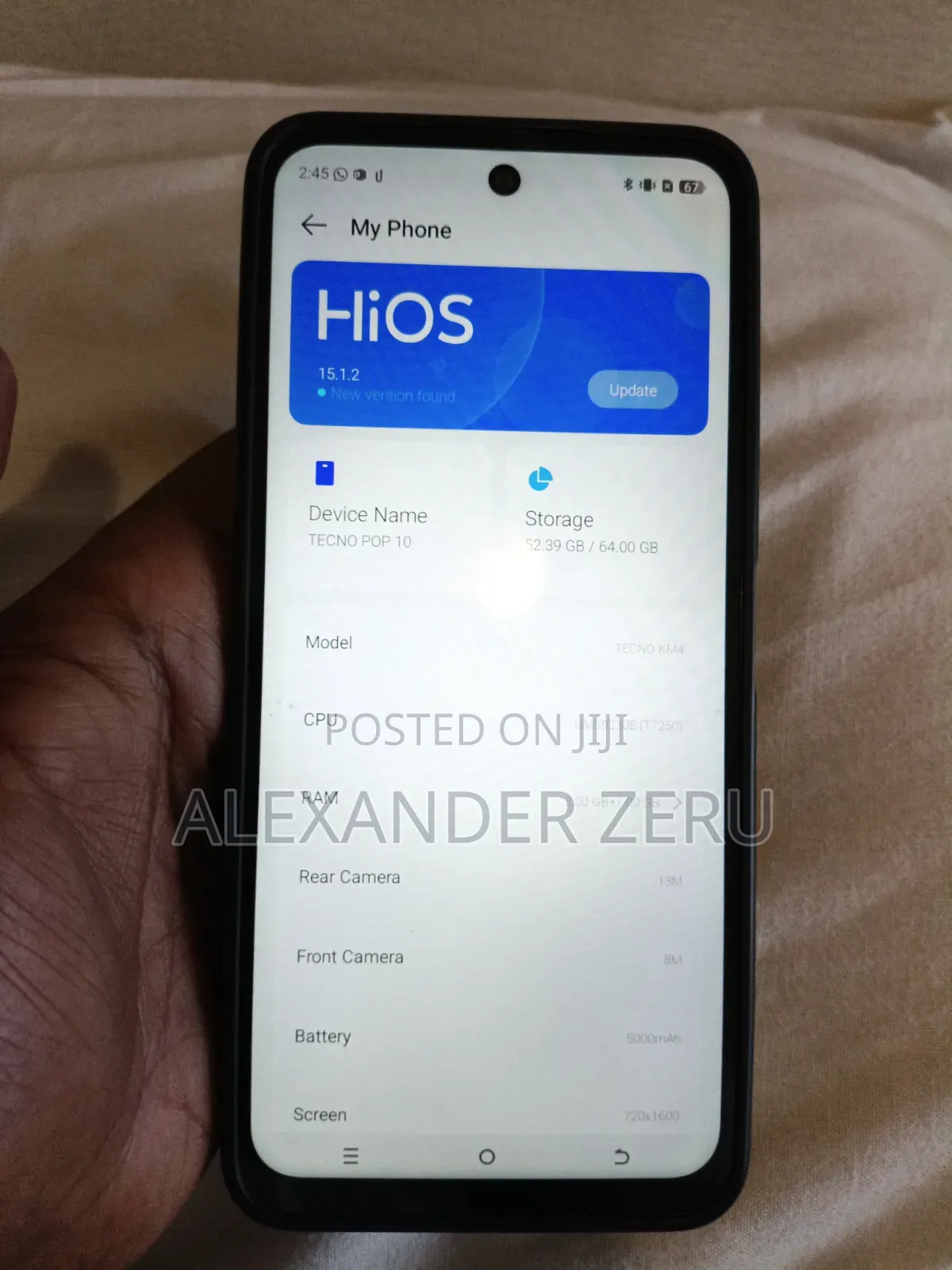 Tecno Pop 10 64 GB Blue