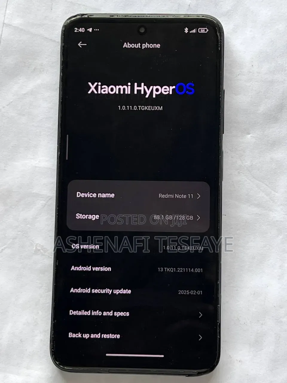 Xiaomi Redmi Note 11 128 GB Gray