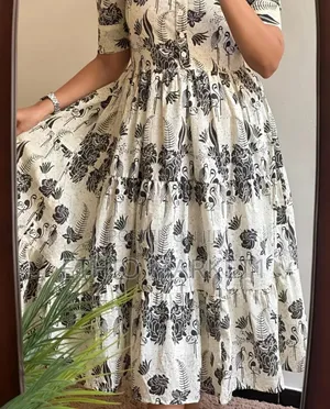 Casual Day Dress Tropical Botanical Bird Print