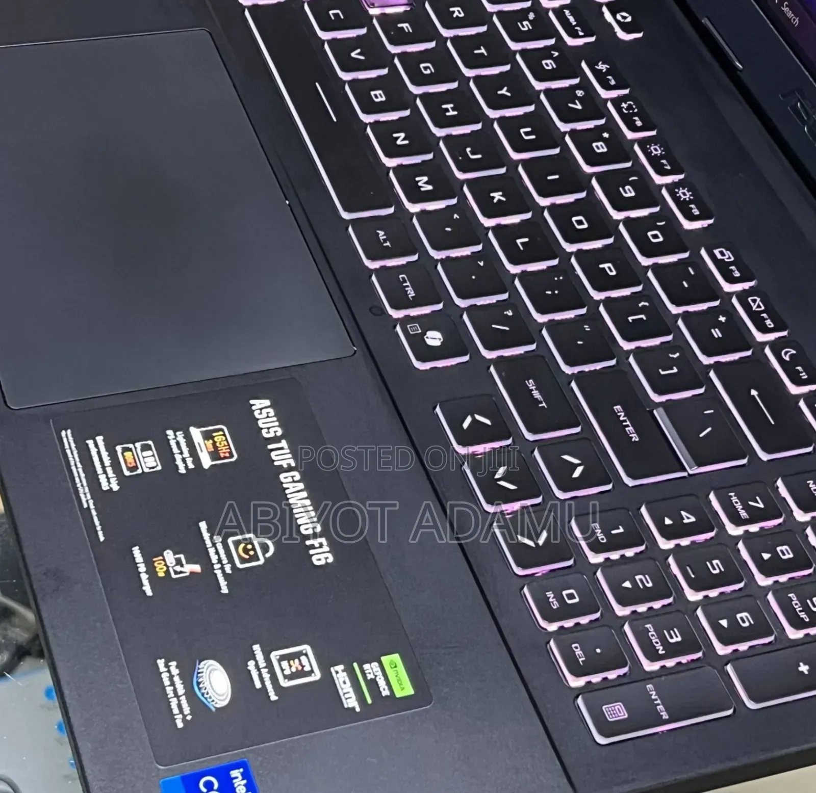 New Laptop Asus TUF Gaming F16 16GB Intel Core i7 SSD 1T