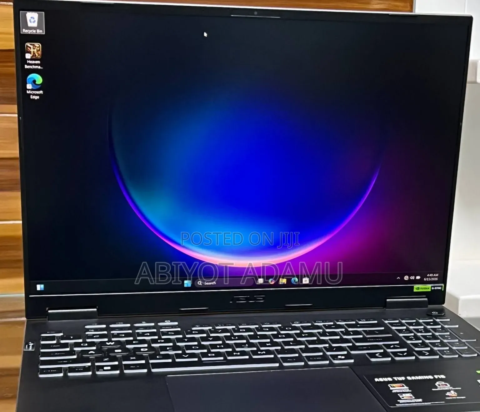 New Laptop Asus TUF Gaming F16 16GB Intel Core i7 SSD 1T
