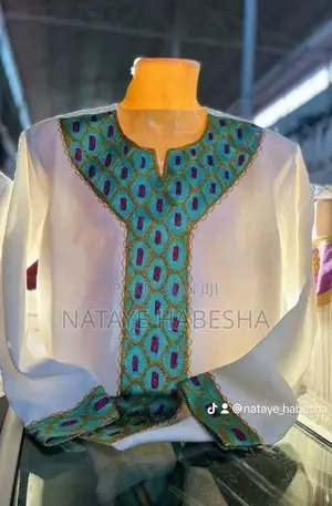 Traditional Man T-Shirt Jacket Suits Scarf Shoes የሐበሻ የሀገር ባህል ልብሶች