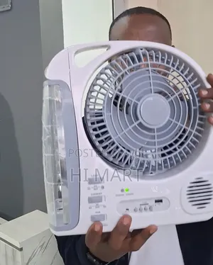6in1 Rechargeable Fan With Led Lamp