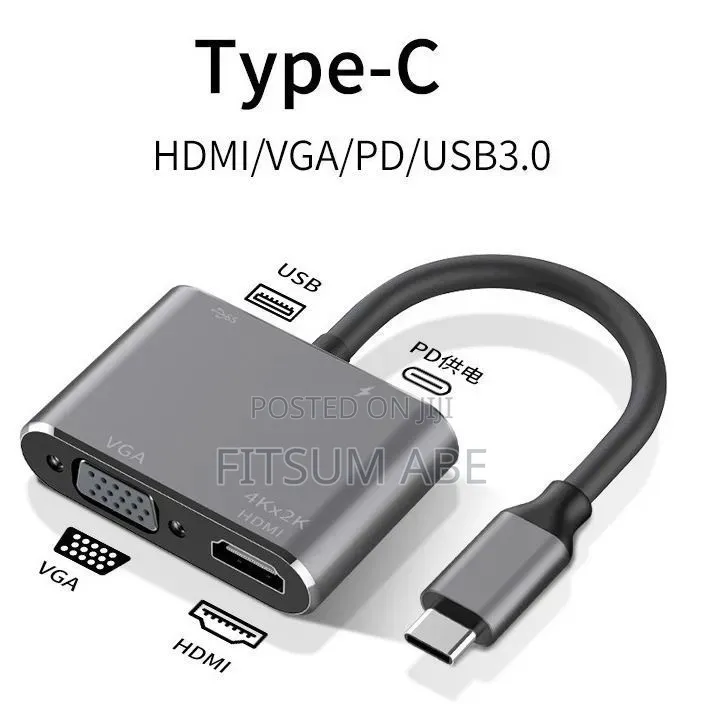 4-in-1 Usb-C Multiport Adapter